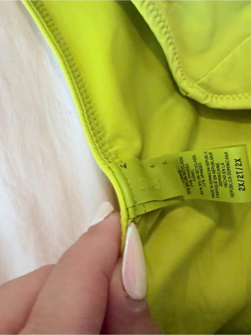 SKIMS chartreuse Cutout One-Piece monokini Bikini - Picture 2 of 6
